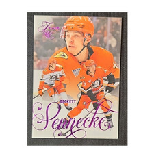 Fleer Flair Beckett Sennecke #193 Anaheim Ducks Back Check Purple Variant 57/199