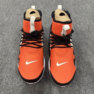 Nike Air Presto Mid Utility Orange Black White DC8751-800 Men's Size 12