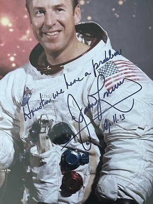 Apollo 13 Signed James Jim Lovell NASA Astronaut Autographed Photo JSA