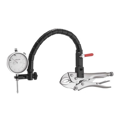 Dial Test Indicator 0.001'' Accuracy 0-1'' Range Flexible Arm Locking Pliers