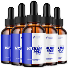 Visium Max Drops Enhance Vision Clarity Support Healthy Eye Function 5 Pack 