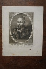 JACOBUS ZABARELLA PATAVINUS PHILOSOPHE PORTRAIT XVIIÈME CIRCA 1620 ,