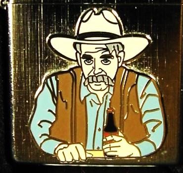 2021 "THE STRANGER" SAM ELLIOTT COLOR SLUG PLATE THE BIG LEBOWSK MOVIE ZIPPO NEW
