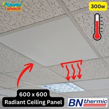 BN Thermic 600 x 600 Radiant Ceiling Tile Heater Panel 300w IP44 - RP3-03
