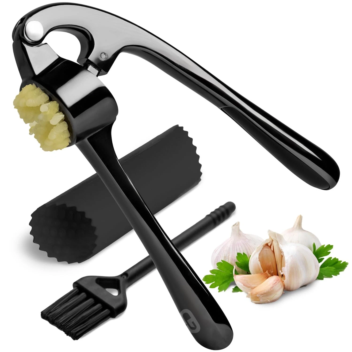 Garlic Press Crusher & Mincer – Easy Squeeze Ergonomic Handle, Heavy Duty Zin...
Opens in a new wind
