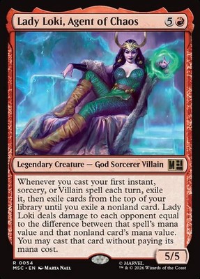 Lady Loki, Agent of Chaos - #54 - CMR: Marvel Super Heroes - NM MTG