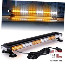 28.5" 54 LED Strobe Light Bar, High Intensity Amber/White Double White/Amber