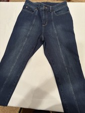 Duluth Trading Jeans Womens 8 Dark Wash Stretch Denim Straight Leg Pants