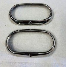 1942 1946 1947 1948 Ford Coupe Tail Light Lens Bezel Stainless Steel New