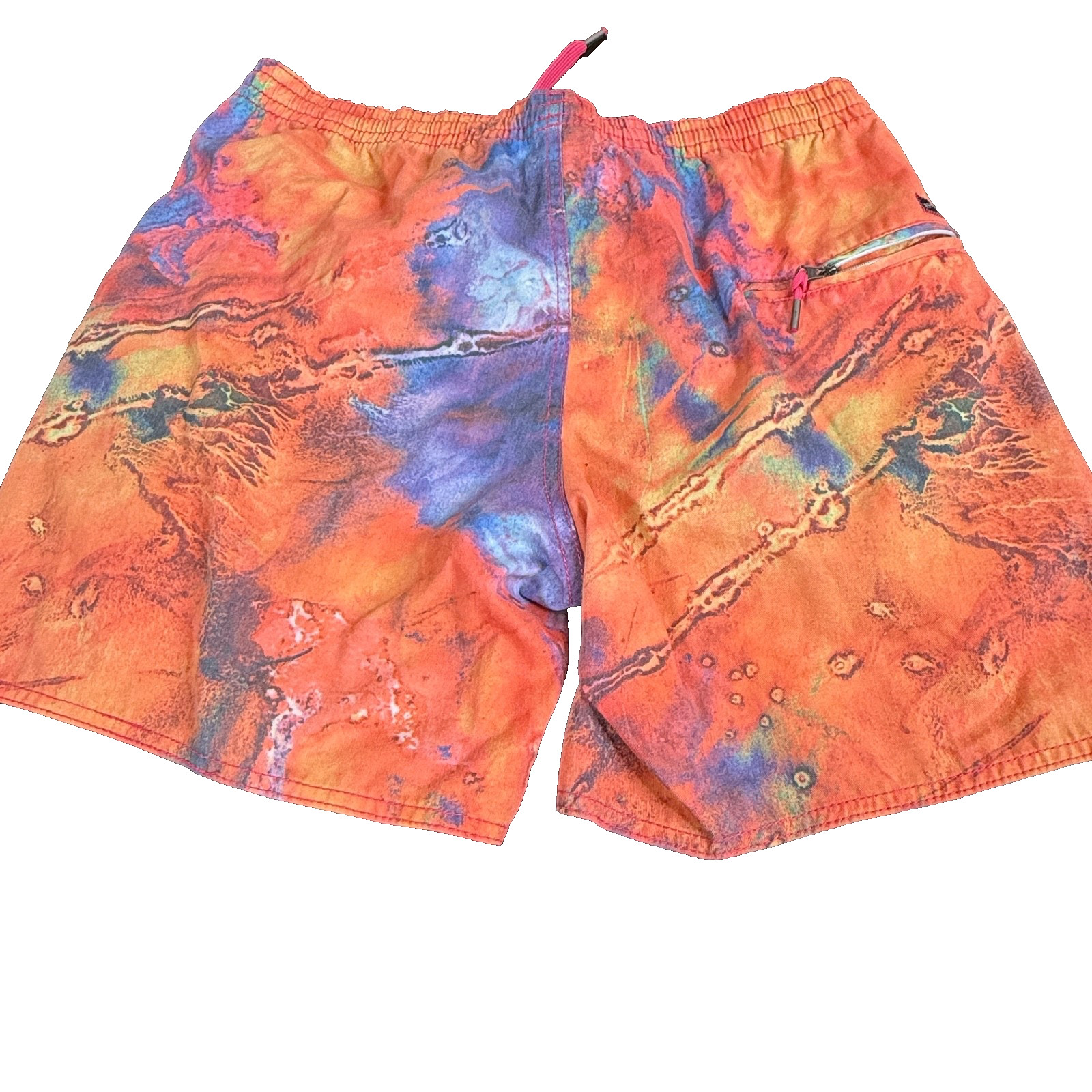 Amazing multicolour tie dye board shorts designed by Rhythm size 34/36 image 5
