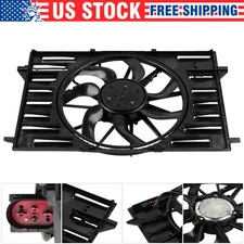 ​Radiator Cooling Fan 4-Pin For 2019-2021 Audi A6 A7 3.0L A4 2.0L Direct Fit​