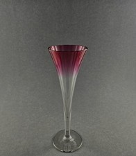 Art Nouveau - Bicchiere da spumante, rosso viola. Theresienthal, 1910 circa.