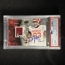 2010 UD Exquisite Gerald McCoy Rookie Patch On-Card Auto /120 PSA 8 Pop 1. rookie card picture