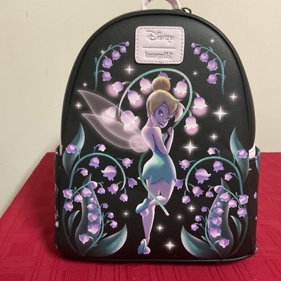 LOUNGEFLY DISNEY PETER PAN TINKER BELL FLORAL MINI BACKPACK NWT!!!
