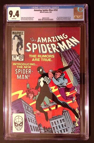 Amazing Spider-Man 252, CGC 9.4, First Black Costume!