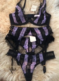 Rare Agent Provocateur &ldquo;Saffi&rdquo; Set, Bra, Suspender, Thong & Brief, All BNWT!