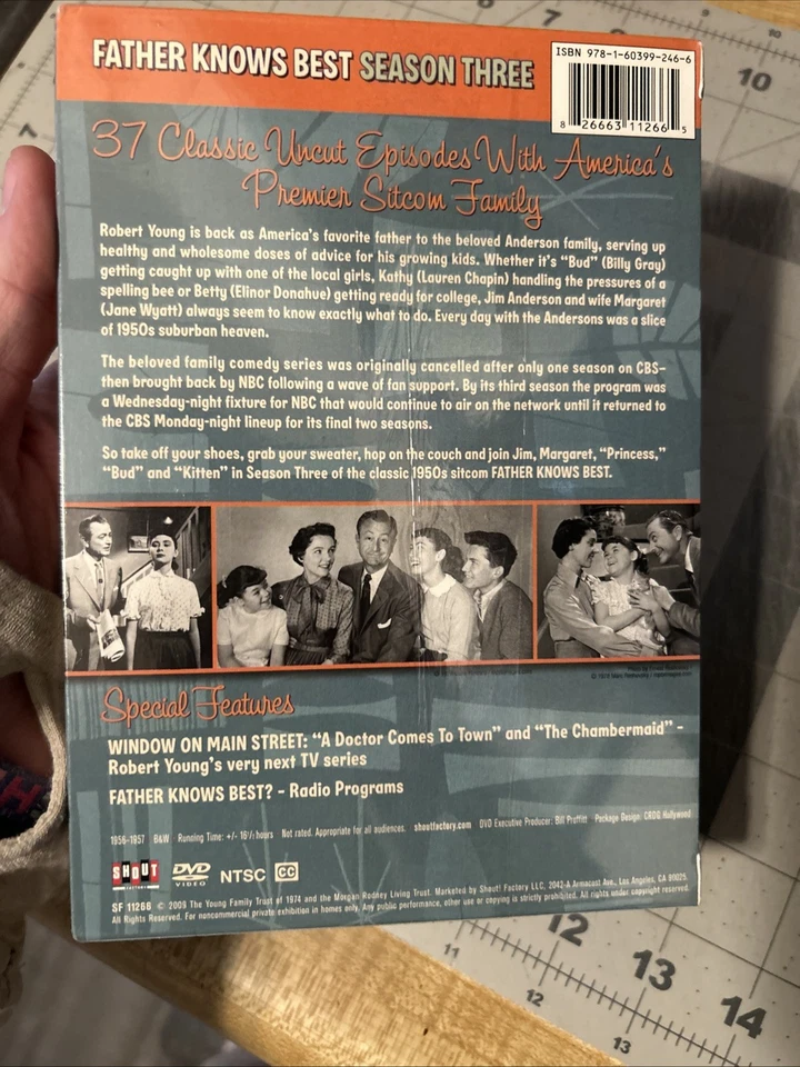 SHOUT! FACTORY 5 DVD Father Knows Best SEASON 3 37 Episodes SHIPS FREE NOW Foto 2 de 4