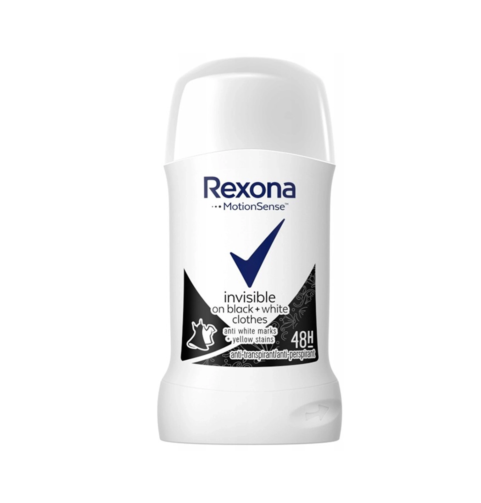 Rexona Damen Antiperspirant Stick 48h Invisible, Schutz ohne Flecken, 40ml