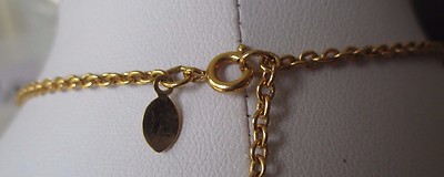 Collier Rétro Vintage Signé AVON Couleur Or - Modèle à Cercles, Référence *591, Occasion