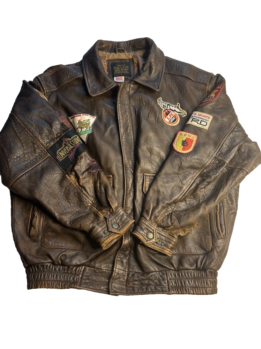 Vintage Type A-2 US Army Air Force Leather Flight Jacket Patches