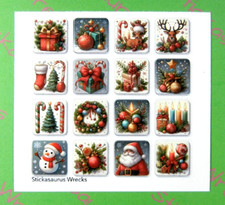 Christmas Decorations Mini Sticker Sheet
