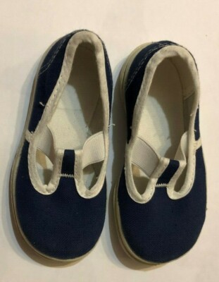 Kinder Leinenschuh/Gymnastik Schuh Größe 22 Farbe Dunkelblau von EXICO - Neu