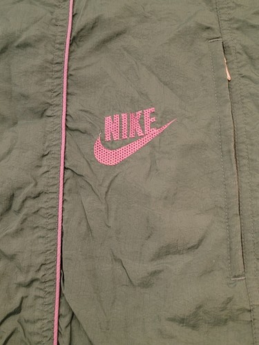 Vintage Nike Jacket Windbreaker Full Zip Green Purple 90s Baggy Fit Mens Size L - Picture 5 of 12