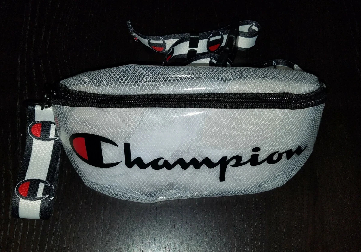 Champion Script Logo Clear Hypebeast GQ Crossbody Fanny Pack Sling