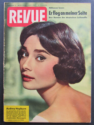 Audrey Hepburn LaRgE GERMANY Magazine 6/1957 REVUE Love In The Afternoon