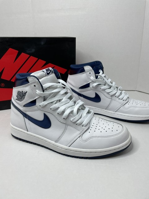 Nike Air Jordan 1 High Retro Metallic Navy 2016 Blue White 555088-160 Size 10 for sale online | eBay