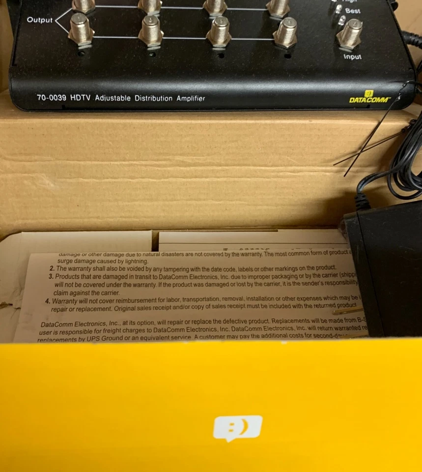 DATACOMM 70-0039 HDTV Adjustable Distribution Amplifier - Image 2 of 4