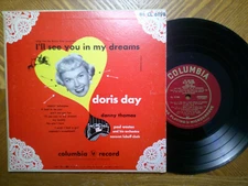 COLUMBIA 10"  LP RECORD CL 6198 /DORIS DAY / I'LL SEE YOU IN MY DREAMS  VG+ DG