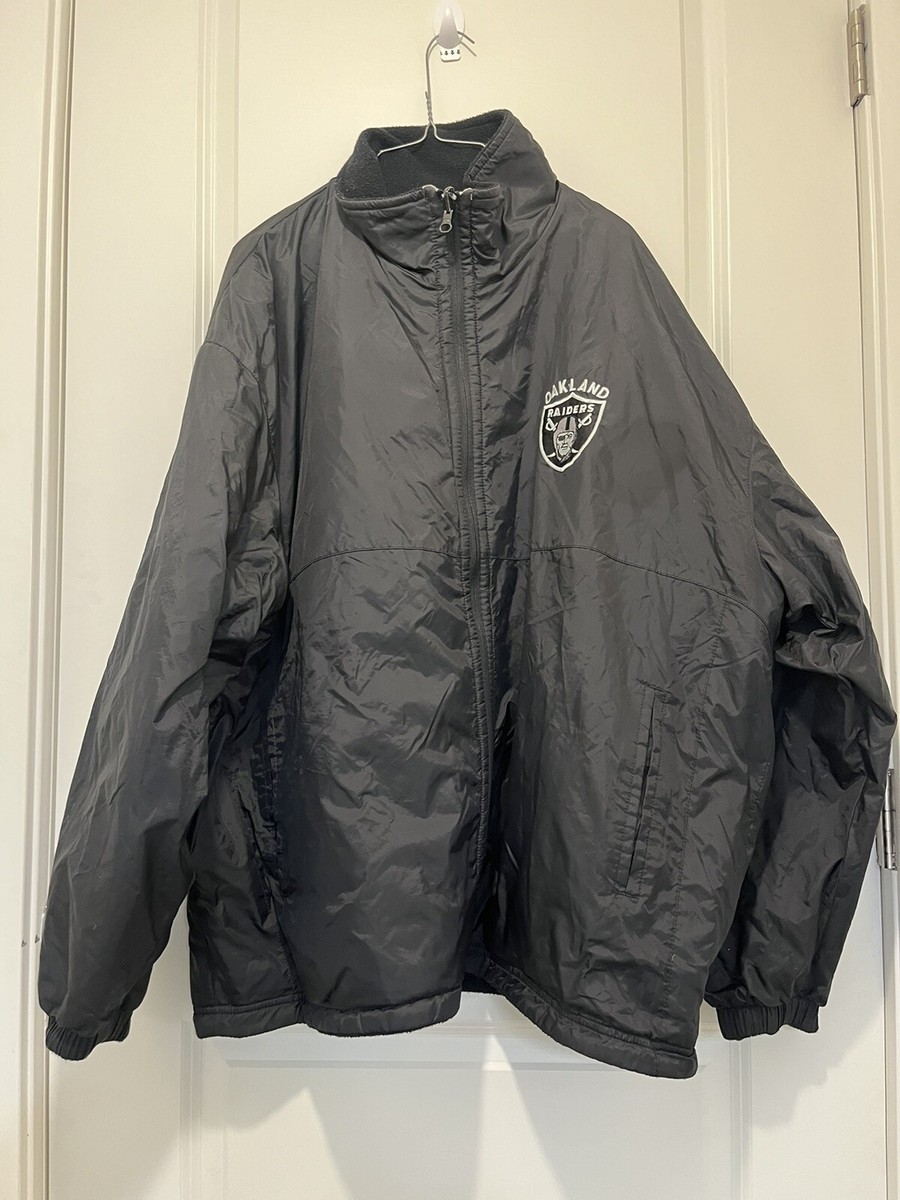 vintage pro player Oakland Raiders Reversible Jacket Men Sz XL | eBay