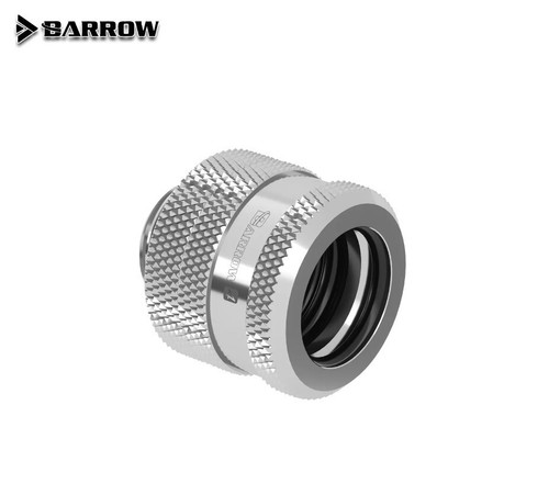 Barrow G1/4 - 16mm OD Triple Seal Hard Tube Compression Fitting - Shiny Silver - 第 2/19 張圖片