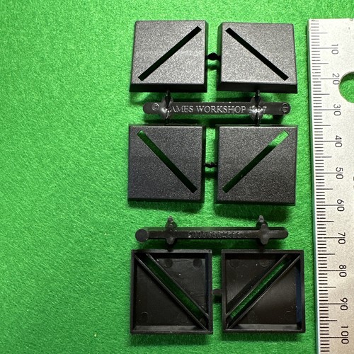 Warhammer Games Workshop 25mm Square Slotta Base x6 Bases BNOS NEW Citadel 🟢
