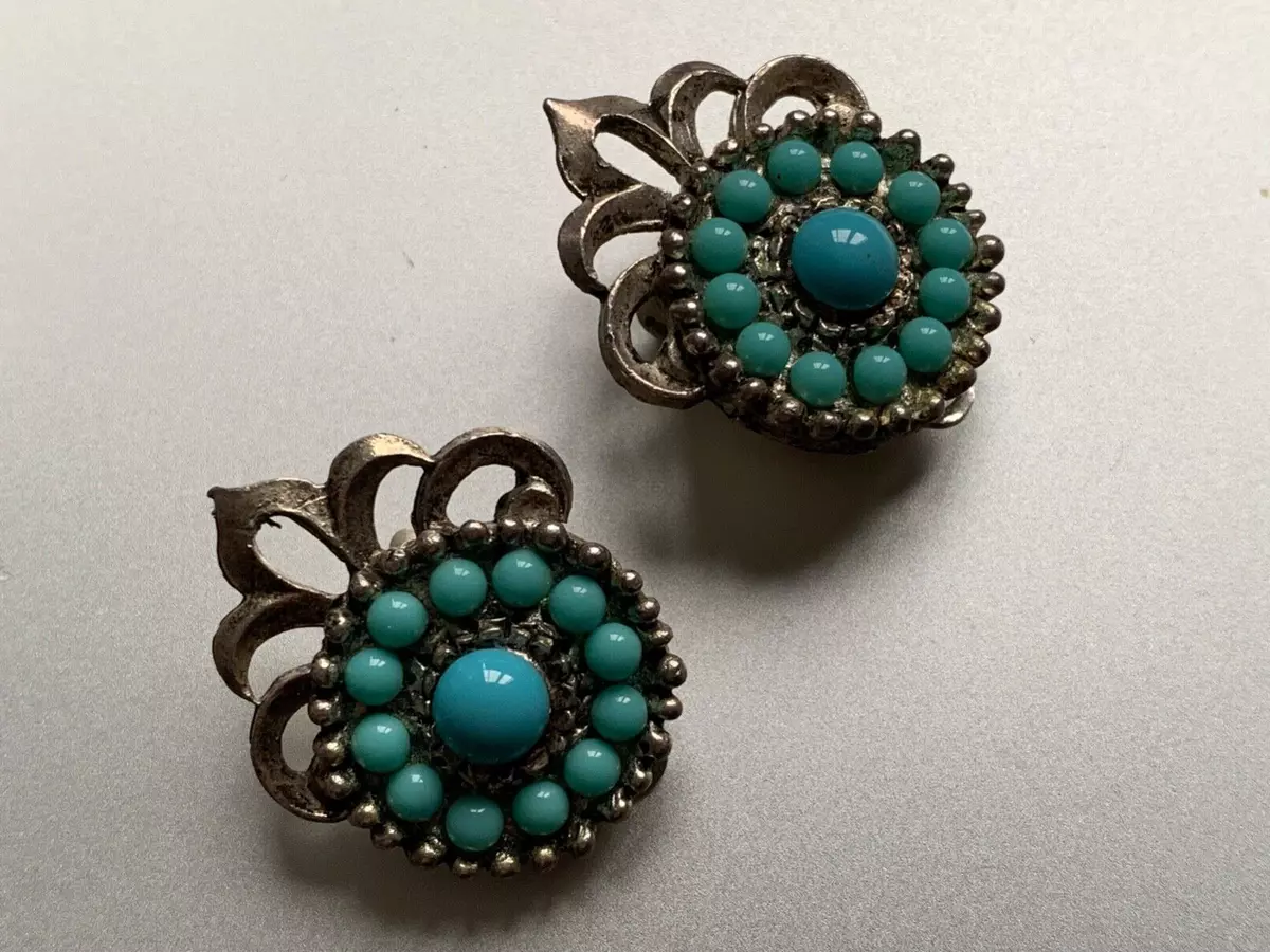 Vintage clip 2024 on earrings ebay