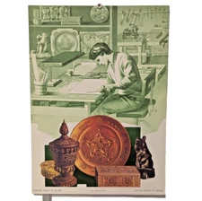 Advertising Poster USSR ☭ Soviet Ukraine ☭ Promo Kyiv 1989 ☭ Buy wood carvings