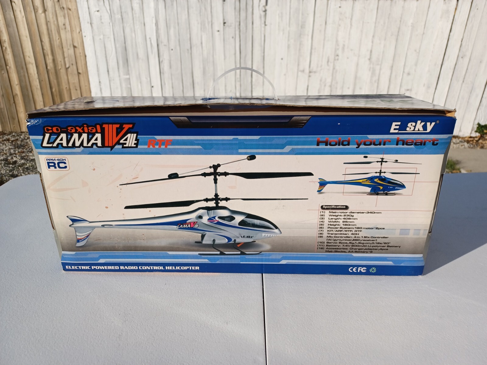 Brand New 2009 Esky LAMA V4 coaxial electric powered rc helicopter RTF
