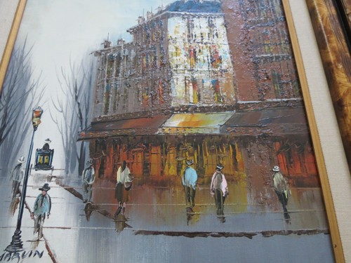 Original Ölgemälde von Marvin, Downtown Promenade. Exquisit - Bild 3 von 12