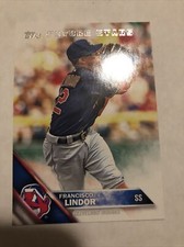 2016 Topps Series 2 #439 Fransico Lindor Future Stars Cleveland Indians 