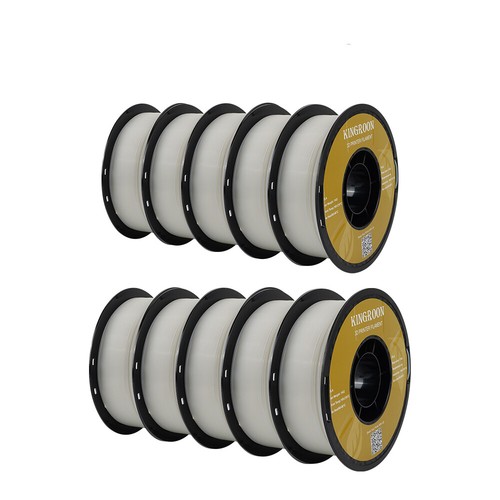 Kingroon 10KG PLA PETG Matte High Speed 1.75 mm 3D Printer Filament Spools Black