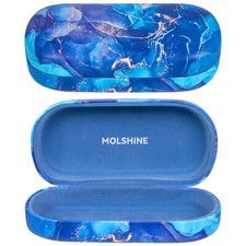 molshine Hard Shell Leather Sunglasses CaseClassic Large Glasses Case for Wom...
