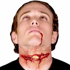 Woochie Slashed Trachea Latex Appliance for SFX/Halloween WO150