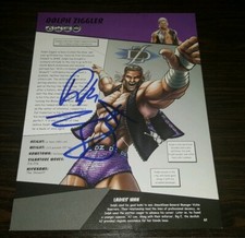 Wwe Ultimate Superstar Guide Dolph Ziggler Signed page only Don Muraco on back