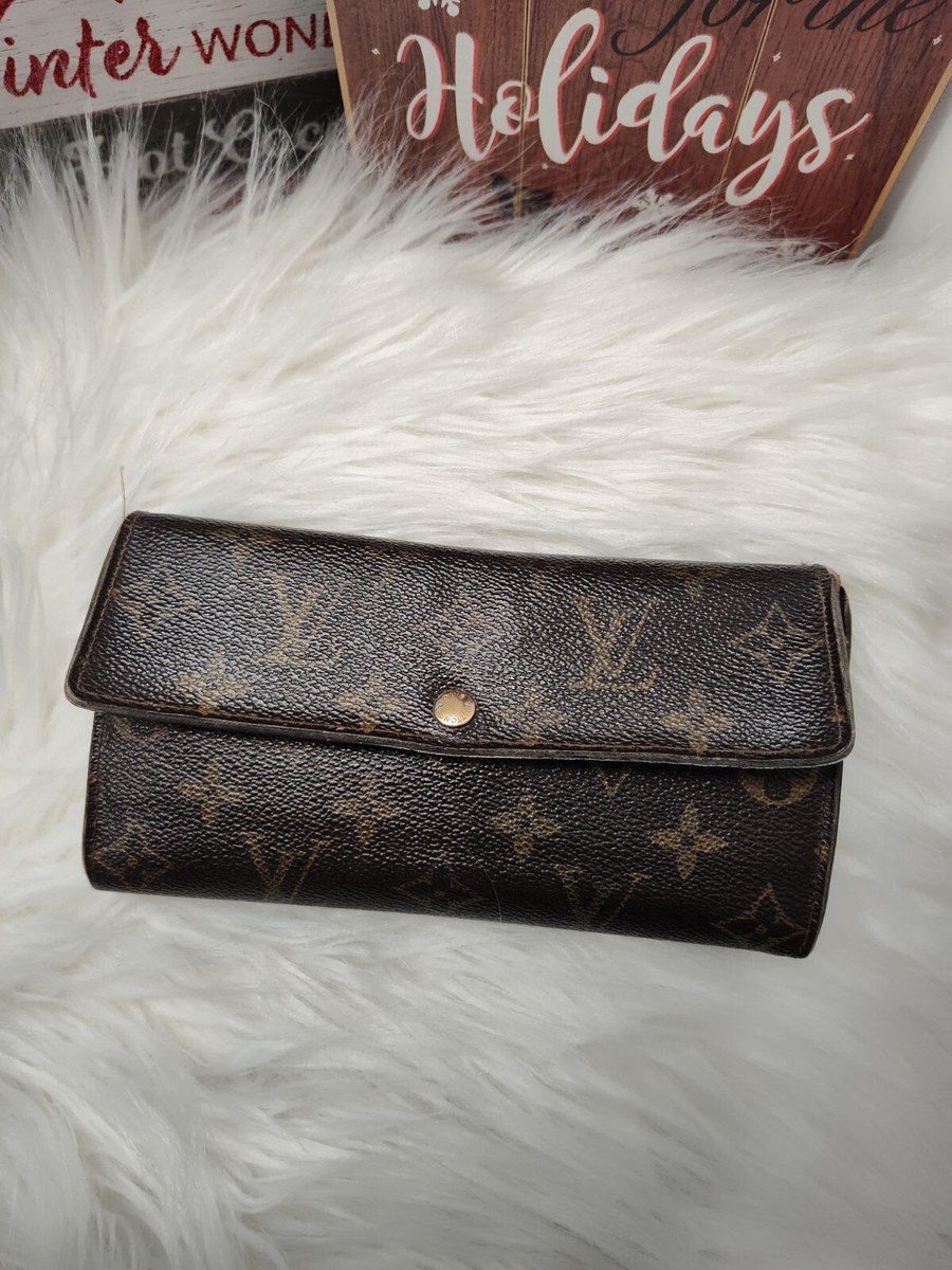 Louis Vuitton Porte Monnaie Monogram Pochette Credit Long Wallet