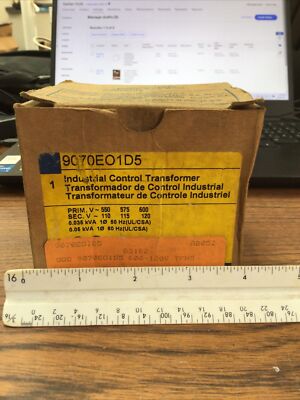 SQUARE D 9070EO1D5 INDUSTRIAL CONTROL TRANSFORMER (TA49MS)