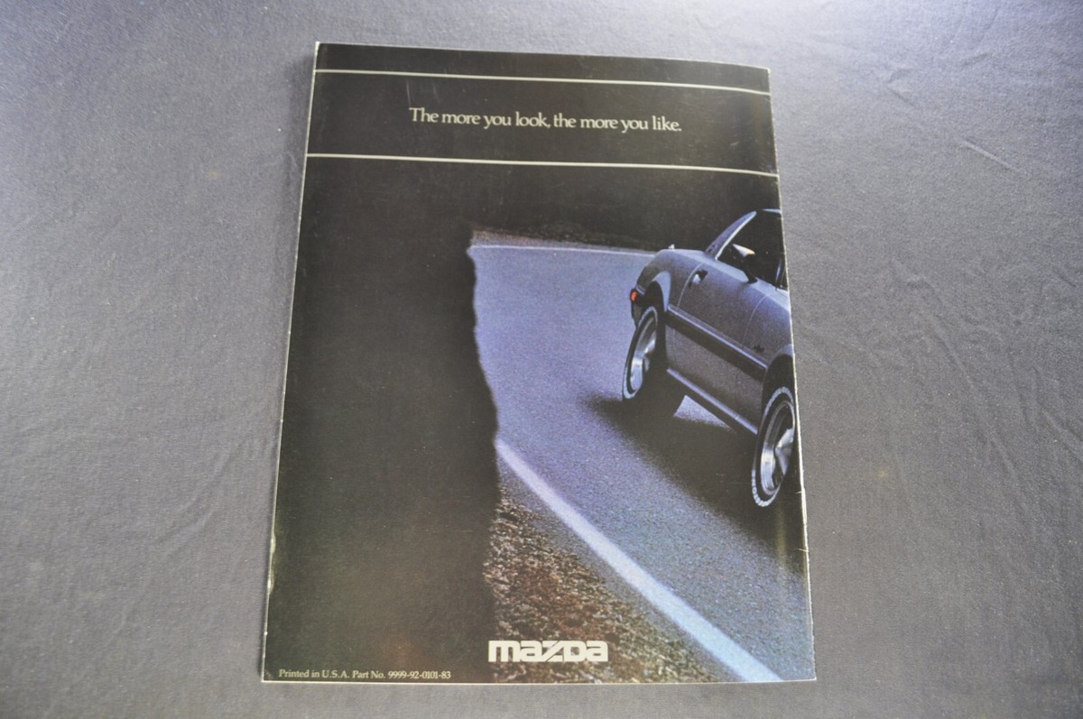 1983 Mazda RX-7 Catalog Sales Brochure S GS GSL Coupe Excellent
