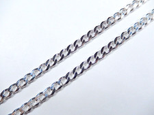 925 Sterling Silver 4.75mm Curb Cuban Mens Womens Chain Necklace .925 Italy 24"