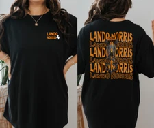 Lando Norris Formula One Tshirt Gildan 5000 Unisex F1 Tee Gift Mclaren Lando LN4