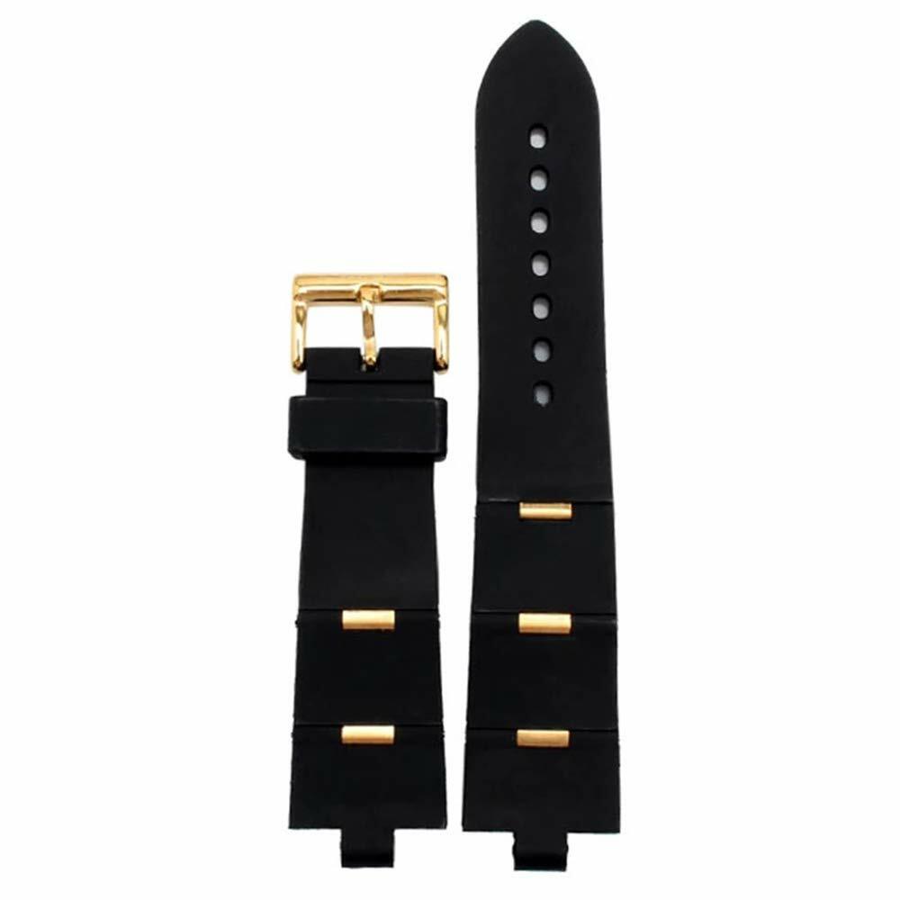 ブルガリのストラップ Amazon.com: Ewatchparts 25/8MM BLACK SILICONE RUBBER WATCH BAND